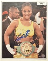 Signed Boxer Laila Ali 8x10 Photo With COA