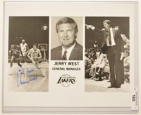 Signed Jerry West Lakers GM 8x10 Photo