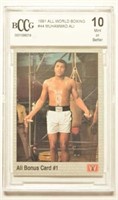 BCCG 10 1991 All World Boxing Muhammad Ali Card