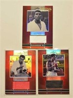 3 2011 Leaf Ali National Convention Material Cards