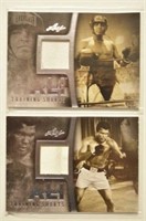 (2) 2014 Leaf Muhammad Ali Training Shorts Cards
