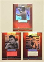 3 2011 Leaf Ali National Convention Material Cards