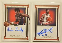 National Treasures USA Malone/Dantley Auto Cards