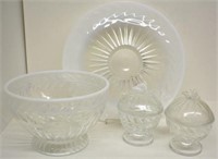 TIARA "LAUREL" OPALESCENT GLASSWARE