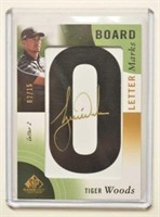 2014 SP Game Used Tiger Woods Letter Marks Auto