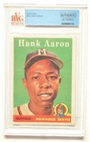 BVG Graded Authentic 1958 Topps Hank Aaron Card