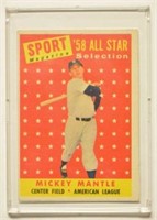1958 Topps Mickey Mantle All Star #487 Nice Card