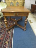 ANTIQUE FRENCH WALNUT STRETCHER BASE LIBRARY