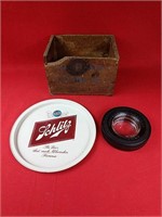 Vintage Schlitz Tray, Box, General Tire Ashtray
