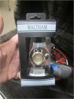 Waltham wrist watch, reading glasses, watches