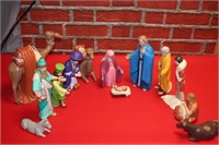 Vintage Ceramic Nativity Set