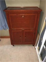 Wood Cabinet on casters