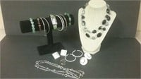 Unused Jewellery Lot Watch, Earrings, Bangles &