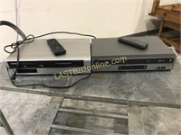 2 DVD/VHS  players with remotes