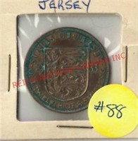 1933 STRAITS OF JERSEY 1/12TH SHILLING