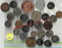 BAG OF MIXED WORLD COINS