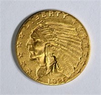 1926 $2.5 GOLD INDIAN GEM BU