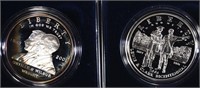 (2) Silver Proof Commemoratives