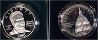 (2) Proof Silver Dollar Commemoratives