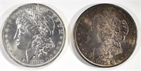 1881-S & 1883-O CH BU MORGAN SILVER DOLLARS