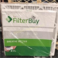 2pk Air Filter 22”x22”x1” MERV 8/Silver