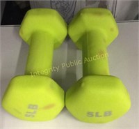 Set of 5lb dumbbells