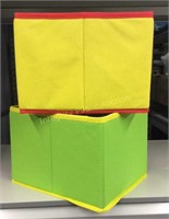 2ct Foldable Fabric Bins