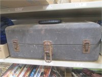 Vintage Metal Toolbox, Hardware, Large Bolts