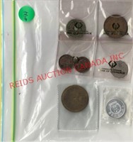 BAG OF FOREIGN COINS