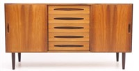 LYBY MOBLER ROSEWOOD SIDEBOARD, CIRCA  1970's