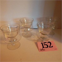 SET OF 4 SHRIMP COCKTAIL GLASSES 5 IN