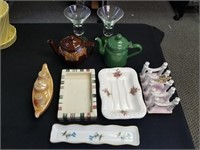LARGE LOT OF MISC. CHINA AND GLASSWARE