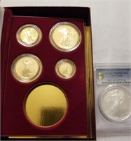 1995-W GOLD AND GRADED AMERICAN EAGLE