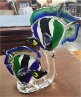 LARGE MURANO GLASS STYLE FISH SCULPTURE