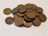 50CT LOT OF UNSEARCHED WHEAT PENNIES