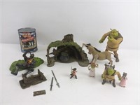 7 figurines Shrek
