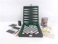 Caisse jeu backgammon et échecs