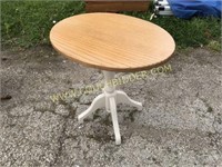 Oval side table