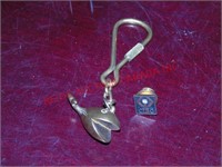 BRASS FISH KEY HOLDER & CIBC PIN