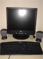 Dell Flat 17” Monitor w/ Keyboard and mouse