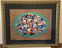 Contemporary Jazz Art Signed, Framed & Matted