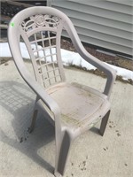 light brown high back patio chair(1)