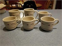 6 Longaberger cups