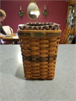 5" Longaberger waste basket