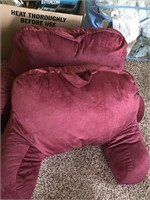 2 Maroon Back/Arm Rests (1 has 2 tears)
