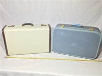 Two vintage luggage bags.