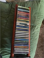 CD Tower with CDs mostly instramental