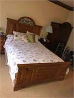 Queen size bed frame.