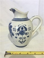 Delft Blue pitcher.