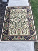Ornate rug.